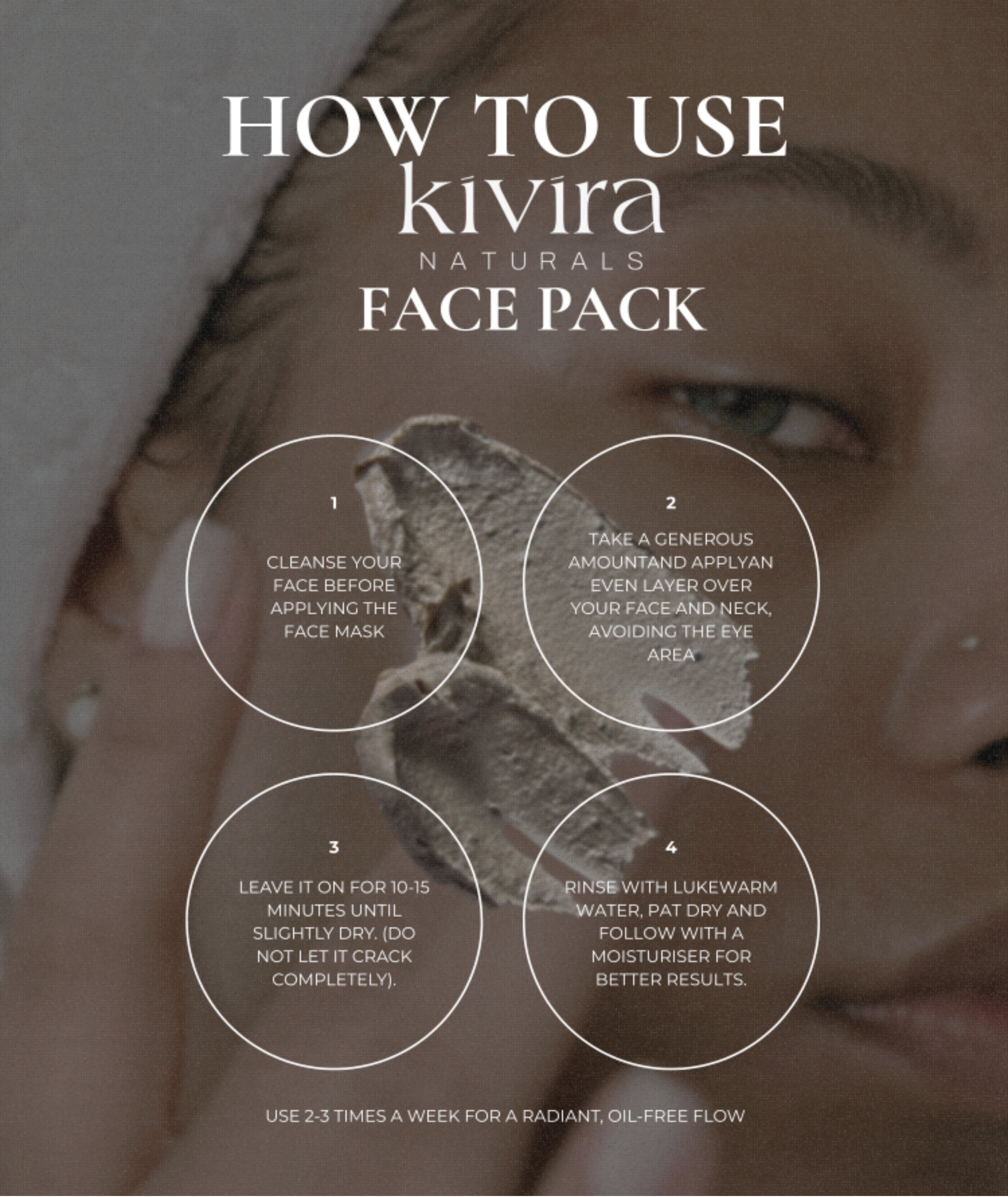 Kivira Naturals Multani Mitti Face Wash & Face Pack Combo (100+100 gms)